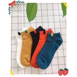 Real Style Autumn, Winter, Baby, Toddler, Kids, Socks, Boys, Girls, Cute, Sports, Solid, Breathable, Crew Length, Sneaker Socks, White, Black, Simple, Thin, L: 7.1 - 8.7 inches (18 - 22 cm), 8 - 11