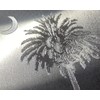 Engraved SC Palmetto Palm Tree Diamond Etched Vanity License Plate