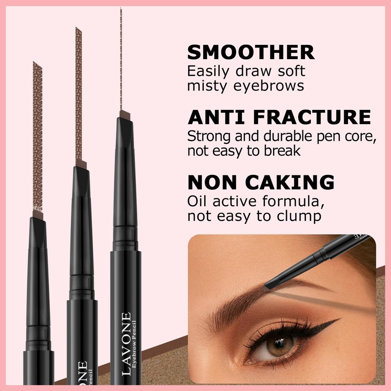 Eyebrow Color Kit with Brow Color & Eyebrow Pencil, 2-in-1