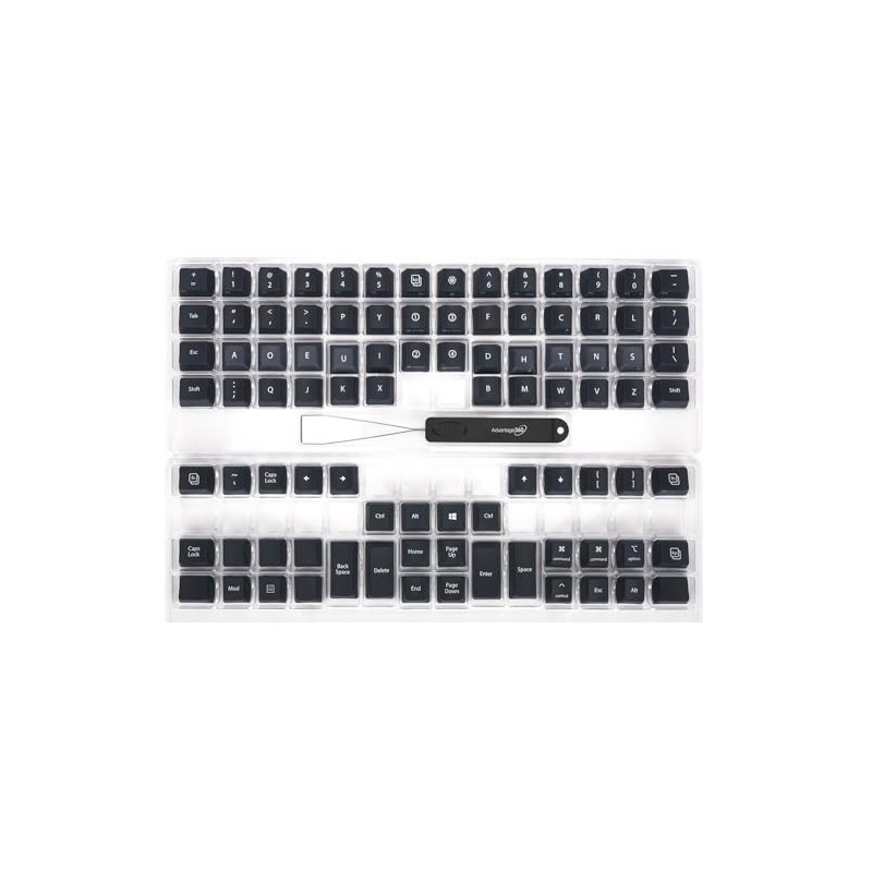 Advantage360 Steel Blue Keycap Set - PBT Plastic | Dye-Sublimated