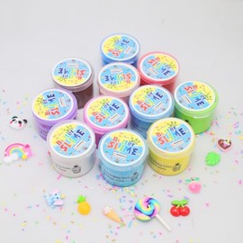 Kit de 11 unidades de limo de mantequilla, súper suave y antiadherente, regalos de cumpleaños para niñas y niños, juguete de lodo súper suave