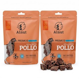 Alnut Premios para Perro y Gato Liofilizados - Treats Naturales para Perro y Cachorros - Deliciosos Premios para Perros y Gatos