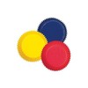 WILTON Baking Cups, Yellow, Red, Blue 2" Paper Cups, 415-987,