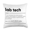 Gifts For Lab Tech Lab Tech Funny Definition Throw Pillow,