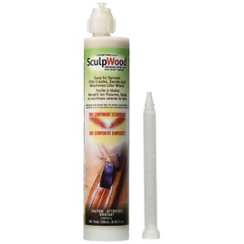 System Three SculpWood Paste Wood Epoxy Filler, UTAH Cartridge, 8.4oz