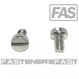 FAS (50) M4-0.7 x6 Stainless Steel Slotted Cheese Head Machine Screw DIN84 A2 M4x6