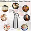 Professional Aluminum Whipped Cream Dispenser Cream Maker 500mL (1 Pint)