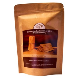 Ceylon Cinnamon Sticks (4-Inch, 3oz) – Premium, 100% Pure & Natural True Cinnamon from Sri Lanka – Sweet & Aromatic for Tea, Baking, Cooking & DIY Crafts