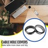 5Pcs 50mm (2 Inch) Cable Hole Cover, ABS Desk Grommet,