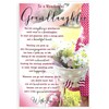 To A Wonderful Granddaughter Birthday Card - Size 6" X