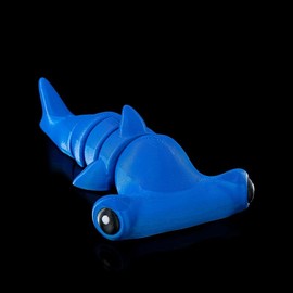 Cute Flexi Hammerhead Shark 3D Printed Toy Figure - Color: Big