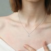 SILBERTALE Moissanite Necklace for Women - 925 Sterling Silver D