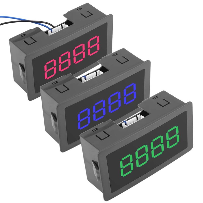 Digital Display Counter, 4-Digit LED, DC 8-24V, 3.1 x 1.5