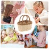 Toyvian Mini Storage Basket Dollhouse Kitchen Basket Dollhouse Fruit Basket