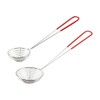 JIHUOO 2 Pcs Stainless Steel Spider Strainer Skimmer Spoons Hot