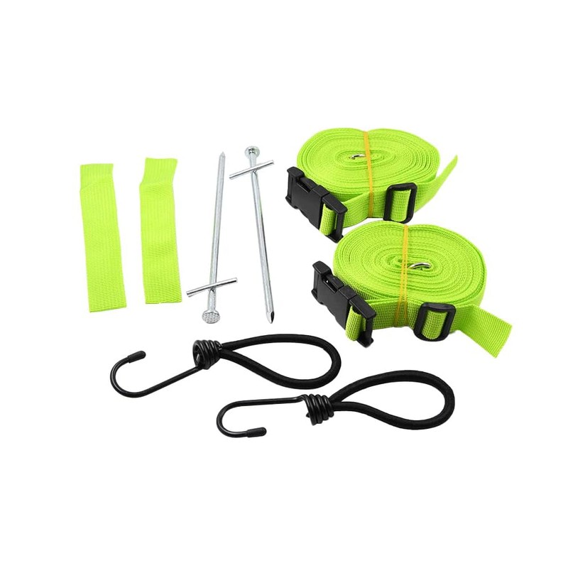 VHEUHZ Green Storm Straps Awning Tie Down Kit Caravan Motorhome