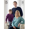 King Cole 3018 Knitting Pattern Sweaters and Cardigans in DK