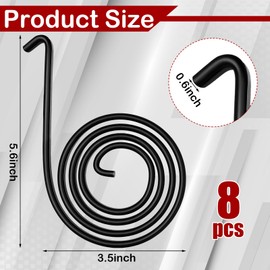 Datanly 8 Pack Spiral Torsion Springs for Dump Truck Trailer Side Mount Tarp Systems Universal Flat Coil Spring Heavy Duty Torsion Spiral Spring for Rolling Unrolling Dump Tarp