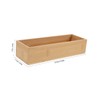 Alipis Bamboo Silverware Tray 3pcs Wooden Drawer Organiser Organiser Box