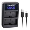 Kastar BLH-1 LED2 USB Battery Charger Compatible with Olympus BLH-1,