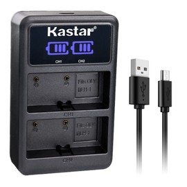 Kastar BLH-1 LED2 USB Battery Charger Compatible with Olympus BLH-1, BLH1, BLH-01, PS-BLH1 Battery, Olympus BCH-1 BCH1 Charger, Olympus HLD-9 Power Battery Grip