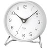 MAG T-794A WH-Z Noah Precision Table Clock, Tabletop, Analog, Silent,