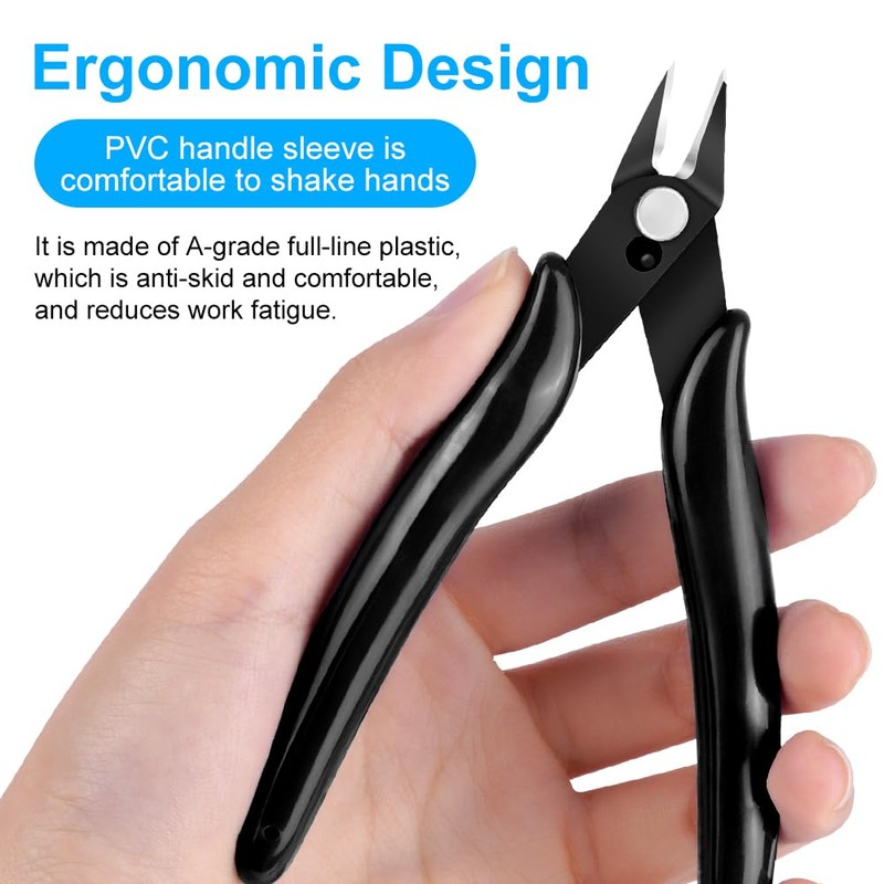 Ainiv 1 x Side Cutters, Small, Electronic Wire Cutter, Mini