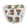 Anfang Mallet Magnetic Putter Cover with Bear Embroidery (White)