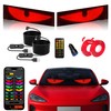 2PCS Devil Eyes Light for Cars,14.72inx3.62in Programmable Flexible LED Display