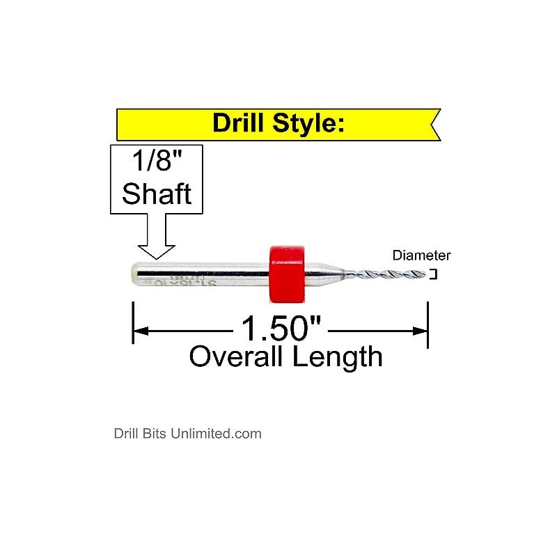 Carbide Drill Bit Set - 50 Pieces / 25 Sizes
