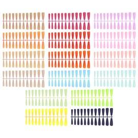 OTOTEC 384pcs Extra Long Fake Nails Coffin - Full Cover Press On Nails Coffin 16 Color False Nails Stick On Nails for Women Girls Manicure Nail Art Decorations