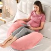 BATTOP Pregnancy Pillow for Sleeping,Body Maternity Pillow with Cooling Cover,Support