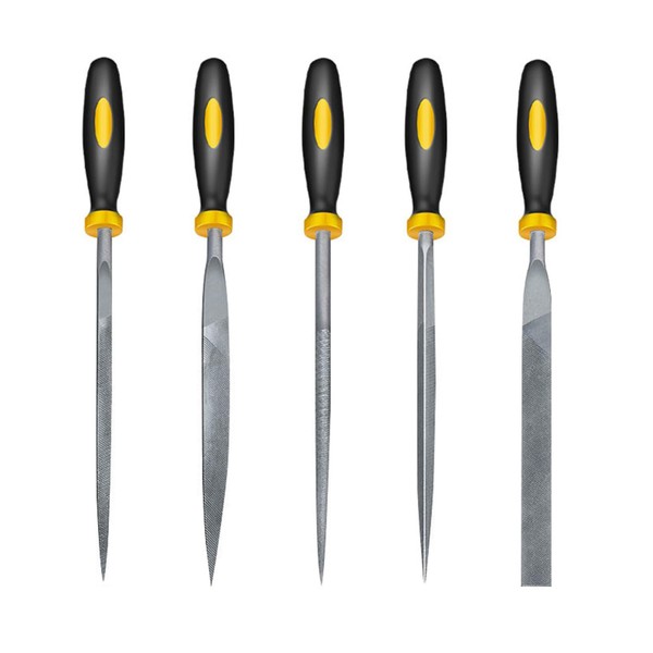 Cleminsta Set of 5 Professional File Set, Metal Key Files,
