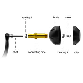 Yitoking 38mm Power Knob Compatible with Nexave Daiwa BG Spinning Reel Handle Drilling