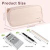 Large Capacity Pencil Case,Pen Pencil Organizer 2 Comparments with 5-Slot