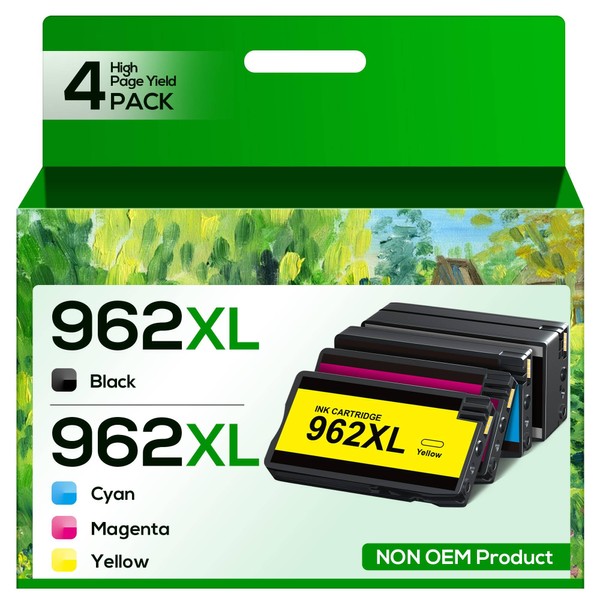 Inkstellar 962XL 962 XL Ink Cartridges Combo Pack for 962