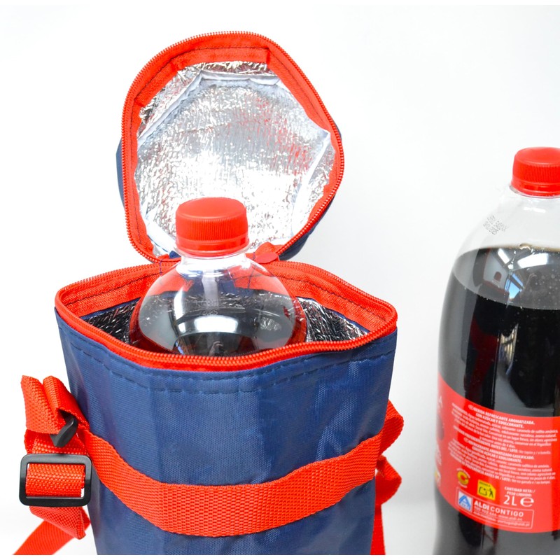 Blue 2LTR 2 Litre Bottles XXL Portable Flexible Cooler for