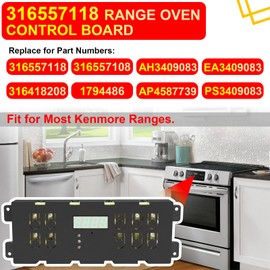 316557118 Range Oven Control Board Fit for Most Kenmore Frigidaire Range Clock Timer, Electronic Clock/Timer Display 120V 60Hz, Replace for 316418208 316557108