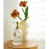 JASAI 2PACK 18Oz Fluted Glass Soap Dispenser with Golden Rust