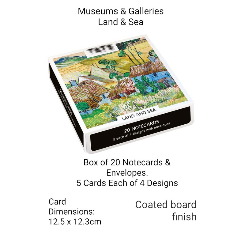 Museums & Galleries - 20 Notecards & Envelopes Boxed (TATE,