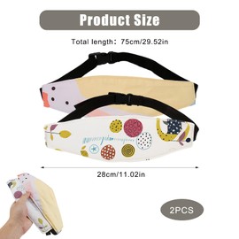 Pack of 2 Head Holder, Child Seat, Car, Adjustable Headband for Child Seats, Headrest Car, Children's Headrest, Child Seat, Car Headrest, Children, Neck Support with Belt Protection for Safe Sleep