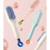 Click Hair Brush with Soft Bristles for Scalp Care and Volume Brush Pink 9ea