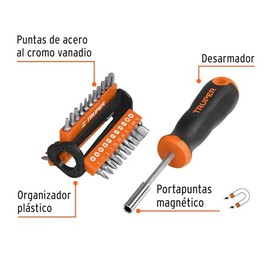 Truper DMP-33, Desarmador multipunta, con 33 puntas
