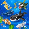 KAZI Orca Toys Building Blocks,Deep Sea Creatures Building Toy Sets,Ocean