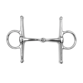 Equine Smile ES0071 Snaffle Bit Simple Broken Stainless Steel Bit Thickness 16 mm (13.5 cm)