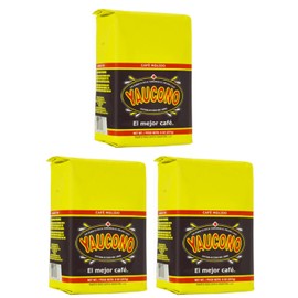Yaucono Coffee Arabica Medium Roast Ground, Roasted and Bagged in Puerto Rico, 8 Ounce (Pack of 3)