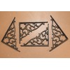 6 - Decorative Cast Iron Shelf Bracket, Victorian Scroll Design,