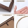 QUTREY 4x6 Collage Picture Frames, 6 Openings Vertical Hanging Photo