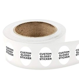 250 Oval Shape Custom Glossy Roll Label Stickers 2" x 3" for Products, Packaging, Bottles, Party Favors or Events. Upload Your own Image, Logo, Or Design