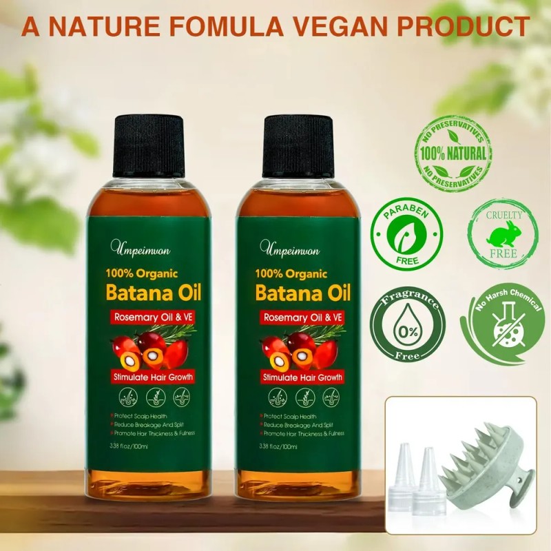 Aceite De Batana Orgánico Umpeimvon, Paquete De 2, 200 Ml